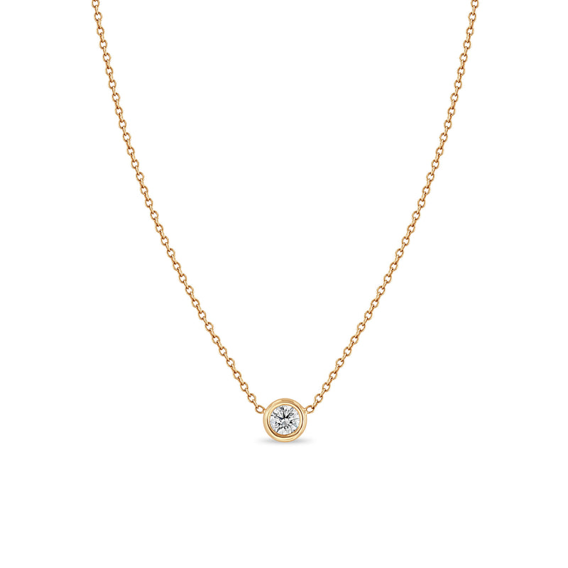 Isabel Bernard - 14 karat gold necklace | diamond 0.10 ct | IBD350003